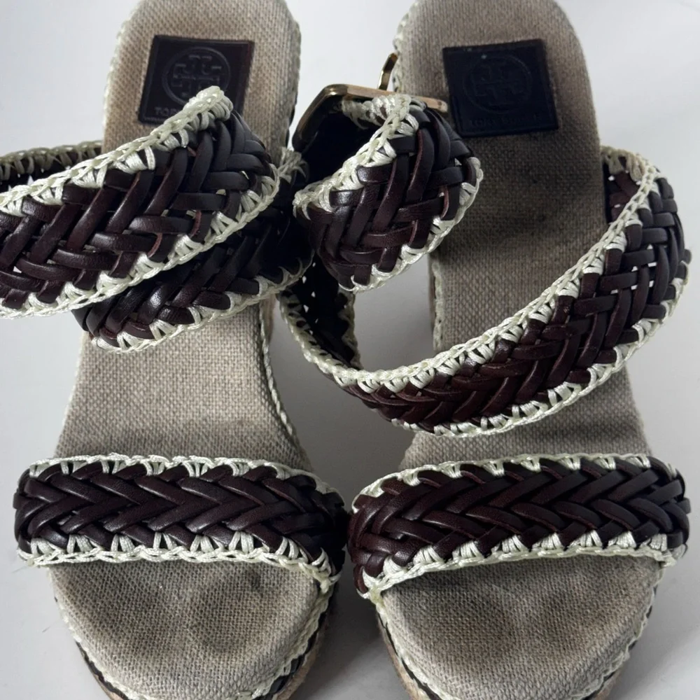 Tory Burch Lilah Wedge Sandals size 35 made in Spain